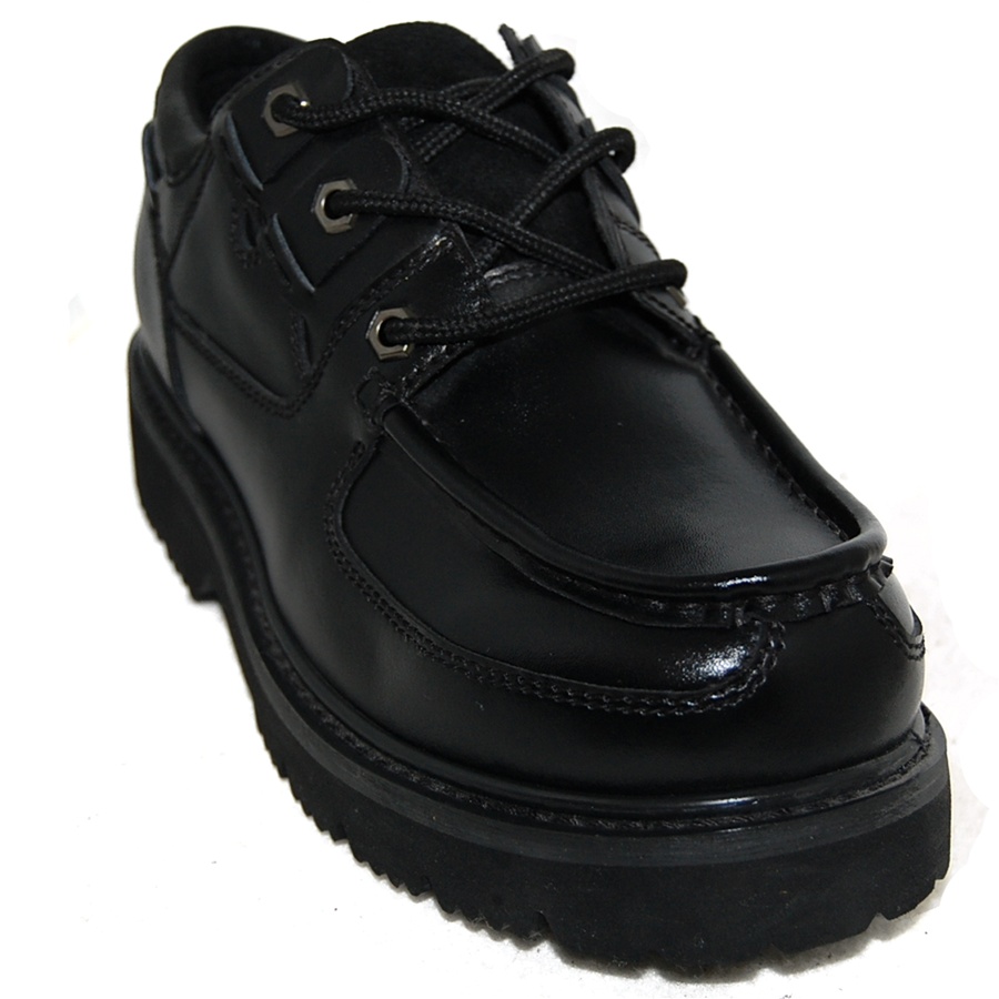 Top Grade Premium Leather Men's Black Rugged Shoes