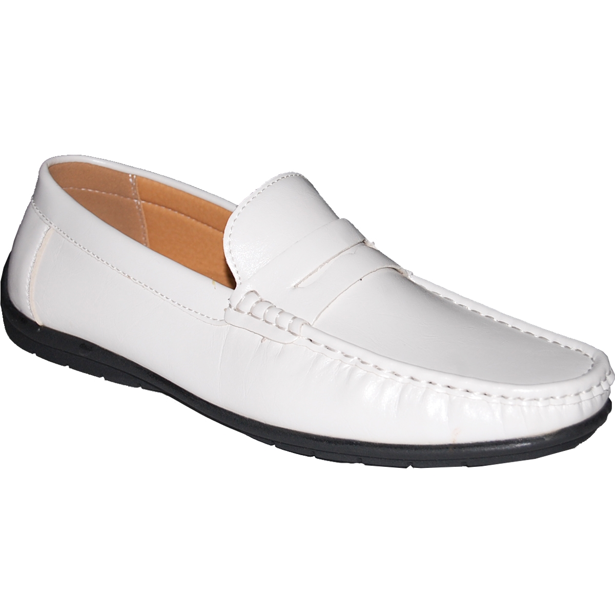 KRAZY SHOES ARTISTS WHITE SLIP-ON MEN'S CASUAL SHOE