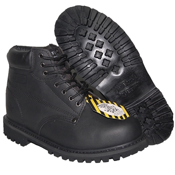 IRON MAN Black Steel Toe Work Boot Rugged Outdoor Shoes